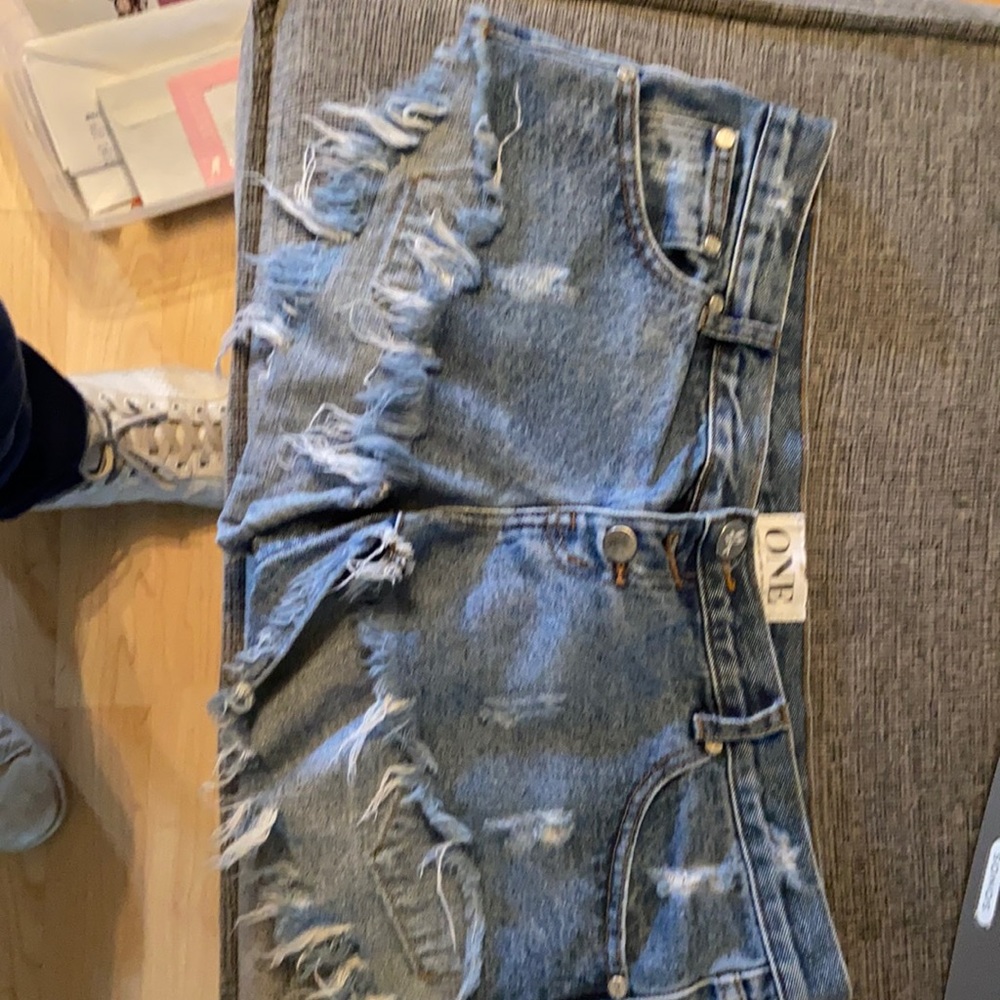 Denim shorts no trades